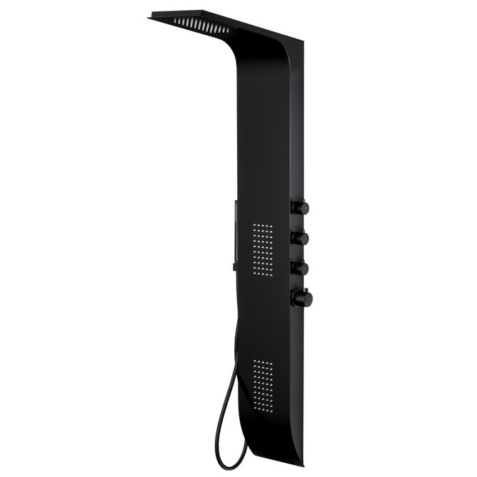 Shower panel Corsan Duo A777 black/black / thermostatic
